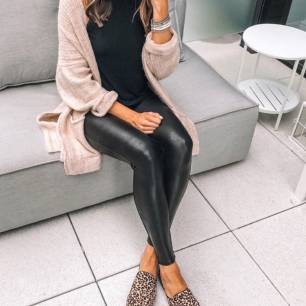 Spanx faux leather leggings